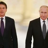 Tổng thống Nga Vladimir Putin và Thủ tướng Italy Giuseppe Conte. (Nguồn: Sputnik)
