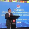 Đại sứ Lê Quý Quỳnh phát biểu tại hội nghị. (Ảnh: Hoàng Nhương/Vietnam+)