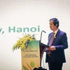 Giám đốc Đại học Quốc gia Hà Nội Nguyễn Kim Sơn phát biểu tại diễn đàn. (Ảnh: Trọng Đạt/TTXVN)