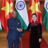 Chủ tịch Quốc hội Nguyễn Thị Kim Ngân hội kiến Tổng thống Ấn Độ Ram Nath Kovind đang có chuyến thăm cấp Nhà nước tới Việt Nam. (Ảnh: Trọng Đức/TTXVN)