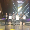Các doanh nghiệp được vinh danh tại Giải thưởng Vietnam HR Awards 2018. (Ảnh: Mỹ Phương/TTXVN)