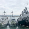 Ba tàu hải quân của Ukraine bị phía Nga bắt giữ. (Nguồn: TASS)