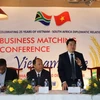 Phó Cục trưởng Cục Xuất nhập khẩu Bộ Công thương Việt Nam, Trưởng đoàn xúc tiến thương mại Trần Quốc Toản phát biểu tại hội thảo 'Xúc tiến xuất khẩu gạo Việt Nam.' (Ảnh: Trương Phi Hùng/TTXVN)