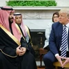 Tổng thống Mỹ Donald Trump và Thái tử Saudi Arabia Mohammed bin Salman. (Nguồn: AFP)