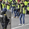 Người biểu tình 'Áo vàng' tại thủ đô Paris, Pháp ngày 8/12/2018. (Ảnh: THX/TTXVN)