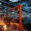Dây chuyền sản xuất thép tại một nhà máy ở Hà Bắc, Trung Quốc. (Ảnh: THX/TTXVN)