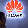Logo của Huawei tại Triển lãm đồ điện tử quốc tế ở Bắc Kinh, Trung Quốc ngày 8/7/2018. (Ảnh: AFP/TTXVN)