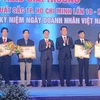 Doanh nhân trẻ xuất sắc và doanh nhân trẻ tiêu biểu Thành phố Hồ Chí Minh được trao giải thưởng hồi tháng 10/2018. (Nguồn: TTXVN)