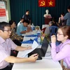 Doanh nghiệp tuyển dụng lao động có tay nghề tại sàn giao dịch việc làm Thành phố Hồ Chí Minh. (Ảnh: Thanh Vũ/TTXVN)