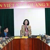 Bà Trương Thị Mai, Ủy viên Bộ Chính trị, Bí thư Trung ương Đảng, Trưởng ban Dân vận Trung ương dự Hội nghị. (Ảnh: Congdoan.vn)