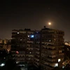 Hệ thống phòng thủ tên lửa của Syria đánh chặn tên lửa Israel tấn công các mục tiêu ở Damascus, ngày 15/9/2018. (Ảnh: THX/TTXVN)