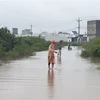 Ngập lụt tại Bạc Liêu do ảnh hưởng của bão số 1. (Nguồn: TTXVN)