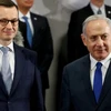Thủ tướng Mateusz Morawieck (trái) và Thủ tướng Israel Benjamin Netanyahu. (Nguồn: Reuters)
