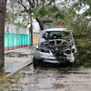 Cảnh tàn phá sau khi bão Idai quét qua Beira, Mozambique ngày 17/3. (Ảnh: AFP/TTXVN)