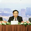 Ủy viên Bộ Chính trị, Phó Thủ tướng Vương Đình Huệ phát biểu tại hội thảo. (Ảnh: Nguyễn Dân/TTXVN)