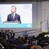Tổng thống Argentina Mauricio Macri phát biểu khai mạc hội nghị. (Ảnh: Hoài Nam/TTXVN)