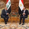Tổng thống Ai Cập Abdel-Fattah El-Sisi và Thủ tướng Iraq Adel Abdul Mahdi hội đàm. (Ảnh: Egyptindependent)