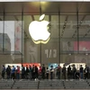 Xếp hàng mua điện thoại Apple ở Trung Quốc. (Nguồn: Getty Images)
