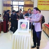 Các đại biểu Hội đồng Nhân dân tỉnh Thái Nguyên bỏ phiếu bầu cử chức danh Phó Chủ tịch Ủy ban Nhân dân tỉnh nhiệm kỳ 2016-2019. (Ảnh: Hoàng Nguyên/TTXVN)