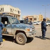 Các lực lượng trung thành với Tướng Khalifa Haftar tuần tra tại thành phố Sebha, miền nam Libya, ngày 9/2/2019. (Ảnh: AFP/TTXVN)