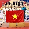 Đội tuyển Ju-jitsu Việt Nam tham gia giải. (Ảnh: Sơn Nam/TTXVN)