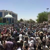 Người biểu tình tập trung tại Khartoum, Sudan, ngày 8/4/2019. (Ảnh: AFP/TTXVN)