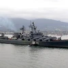 Tàu tuần tiễu mang tên lửa Varyag. (Nguồn: BC Shipping News)