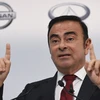 Ông Carlos Ghosn, khi giữ chức Chủ tịch và giám đốc điều hành của Nissan, trong cuộc họp báo tại Yokohama, Nhật Bản, ngày 13/5/2015. (Ảnh: AFP/TTXVN)