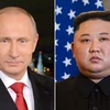 Nhà lãnh đạo Triều Tiên Kim Jong-un (phải) và Tổng thống Nga Putin. (Nguồn: Politico)