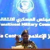Người phát ngôn TMC Shams-Eddin Kabashi phát biểu trong cuộc họp báo tại Khartoum, Sudan, ngày 7/5/2019. (Ảnh: AFP/TTXVN)