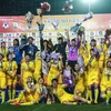 Đội Phong Phú Hà Nam đoạt cúp Quốc gia-Cúp LS 2019. (Ảnh: Trọng Đạt/TTXVN)