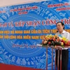 Ông Nguyễn Văn Nên phát biểu tại buổi lễ. (Ảnh: Thanh Thủy/TTXVN)