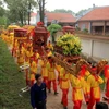 Nghi lễ rước nước tại Khu du lịch Quốc gia đặc biệt Côn Sơn-Kiếp Bạc ở tỉnh Hải Dương. (Nguồn: TTXVN)