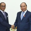 Thủ tướng Nguyễn Xuân Phúc tiếp ông Dionisio Babo Soares, Bộ trưởng Bộ Ngoại giao và Hợp tác Timor Leste đang thăm chính thức Việt Nam. (Ảnh: Thống Nhất/TTXVN)