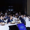Thủ tướng Nguyễn Xuân Phúc dự Hội thảo khoa học cấp quốc gia về vấn đề pháp lý trong cách mạng 4.0. (Ảnh: Thống Nhất/TTXVN)