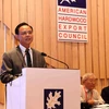 Thứ trưởng thường trực Bộ Nông nghiệp và Phát triển nông thôn Hà Công Tuấn phát biểu khai mạc. (Ảnh: Vũ Sinh/TTXVN)
