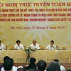 Phó Thủ tướng Thường trực Chính phủ Trương Hoà Bình chủ trì hội nghị. (Ảnh: Nguyễn Dân/TTXVN)