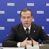 Thủ tướng Nga kiêm Chủ tịch đảng “Nước Nga thống nhất” cầm quyền Dmitry Medvedev. (Nguồn: TASS)