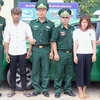 Đối tượng Nguyễn Thị Duyên và Phùn Văn Nam bị bắt giữ. (Ảnh: Đức Hiếu/TTXVN)