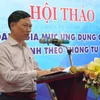 Ông Trần Quý Tường, Cục trưởng Cục Công nghệ thông tin phát biểu tại hội thảo. (Ảnh: Văn Dũng/TTXVN)