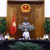 Thủ tướng Nguyễn Xuân Phúc, Trưởng Tiểu ban Kinh tế-Xã hội Đại hội đại biểu toàn quốc lần thứ XIII của Đảng phát biểu. (Ảnh: Thống Nhất/TTXVN)