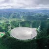 Kính viễn vọng vô tuyến hình cầu khẩu độ 500 mét (FAST). (Nguồn: Xinhua)