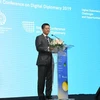 Đại sứ Phạm Vinh Quang phát biểu tại hội nghị. (Ảnh: CTV)