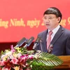 Bí thư Tỉnh ủy, Chủ tịch Hội đồng Nhân dân tỉnh Quảng Ninh Nguyễn Xuân Ký phát biểu nhận nhiệm vụ. (Nguồn: Quangninh.gov.vn)