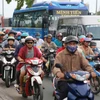 Các phương tiện lưu thông tại Thành phố Hồ Chí Minh. (Ảnh minh họa. Nguồn: TTXVN)