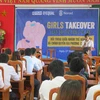 Một hoạt động trong chuỗi sự kiện Trao quyền cho trẻ em gái. (Nguồn: Tổ chức Plan International Việt Nam)