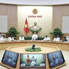 Thủ tướng Nguyễn Xuân Phúc phát biểu tại Phiên họp Chính phủ thường kỳ tháng Chín. (Ảnh: Thống Nhất/TTXVN)