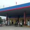 Cửa hàng xăng dầu số 79, Công ty cổ phần thương mại dầu khí Đại Long, tại xã Võ Ninh, huyện Quảng Ninh, tỉnh Quảng Bình - nơi xảy ra sự việc. (Ảnh: Văn Tý/TTXVN)