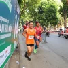 Sáng 20/10, tại Hà Nội, Ban tổ chức Giải chạy marathon quốc tế di sản Hà Nội năm 2019 tổ chức chương trình 'Tour kết nối di sản' với sự tham gia của hơn 7.000 vận động viên. (Ảnh: Thành Đạt/TTXVN)