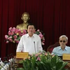 Ông Nguyễn Xuân Thắng phát biểu tại buổi làm việc. (Ảnh: Sỹ Tuyên/TTXVN)